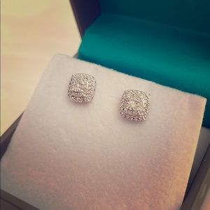 Diamond Earrings Sterling Silver 1/10 DCW